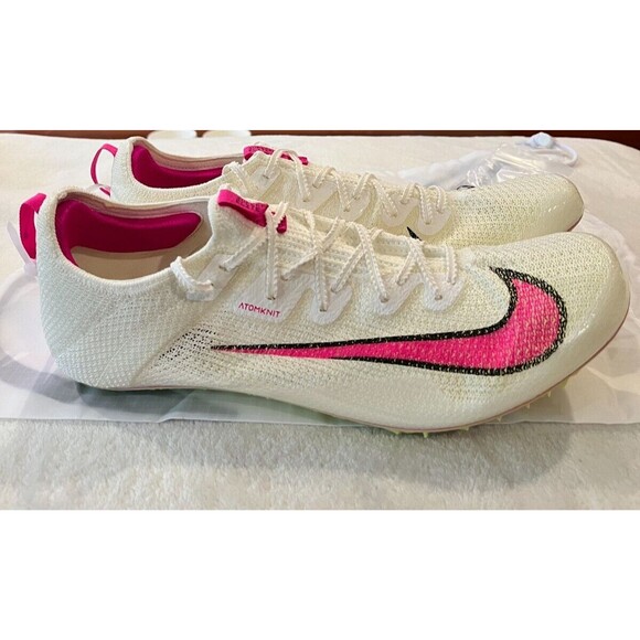 Nike Zoom SuperFly Elite 2 \'Sail Pink\' Running Track Spikes Size 13 Mens NEW